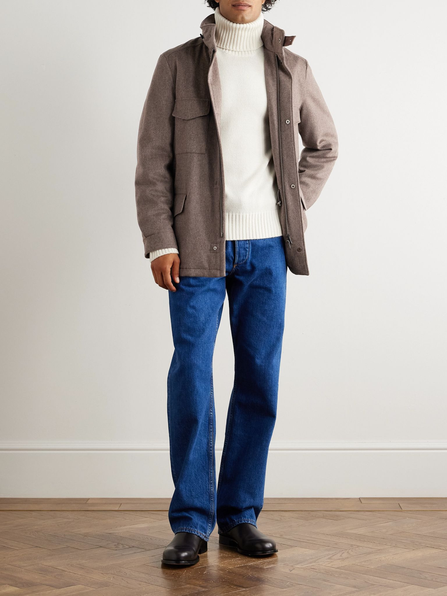 Traveller Padded Rain System® Cashmere Field Jacket Brown - 2