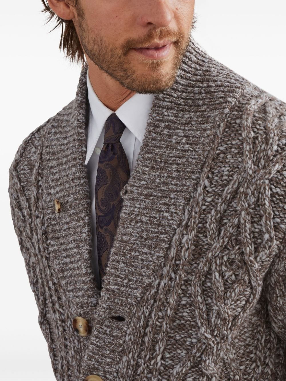 jacquard silk tie - 4