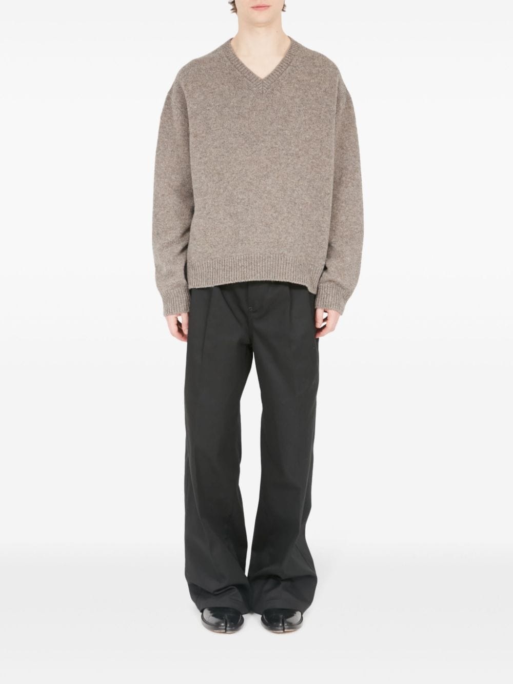 speckle-knit wool jumper - 2