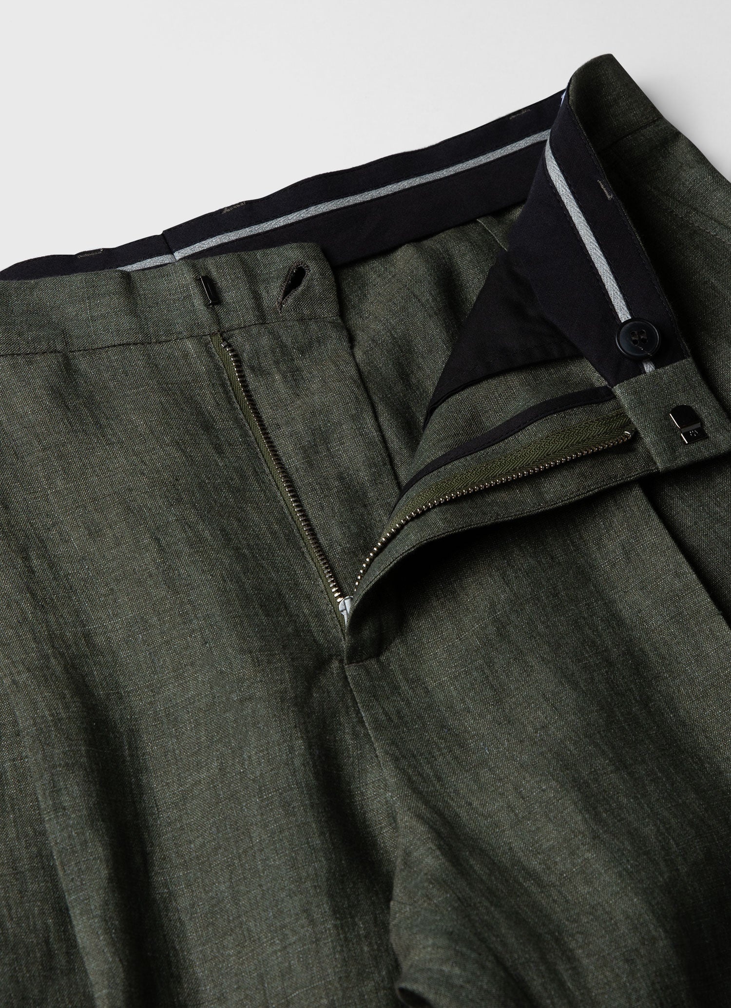 Pleated Linen Trouser - 4