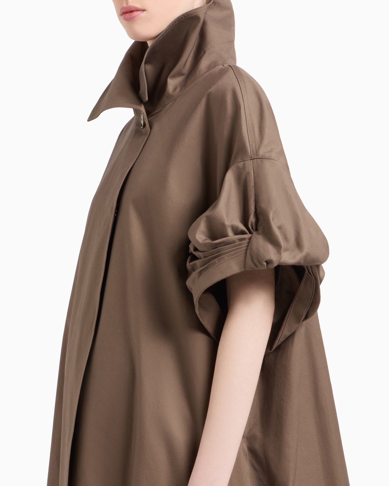 PIMA GABARDINE TRENCH COAT WITH TORCHON - 5