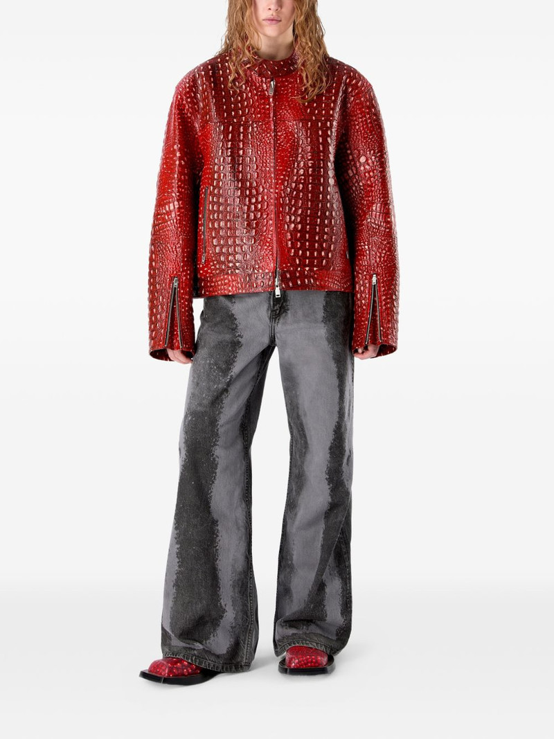 CAMPERLAB zipped smooth leather jacket outlook