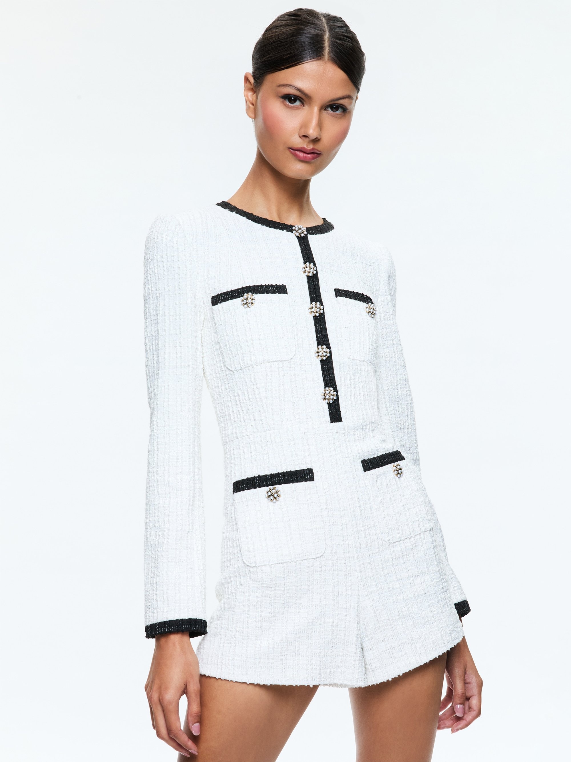 SHILOH BUTTON-FRONT PATCH POCKET ROMPER - 2