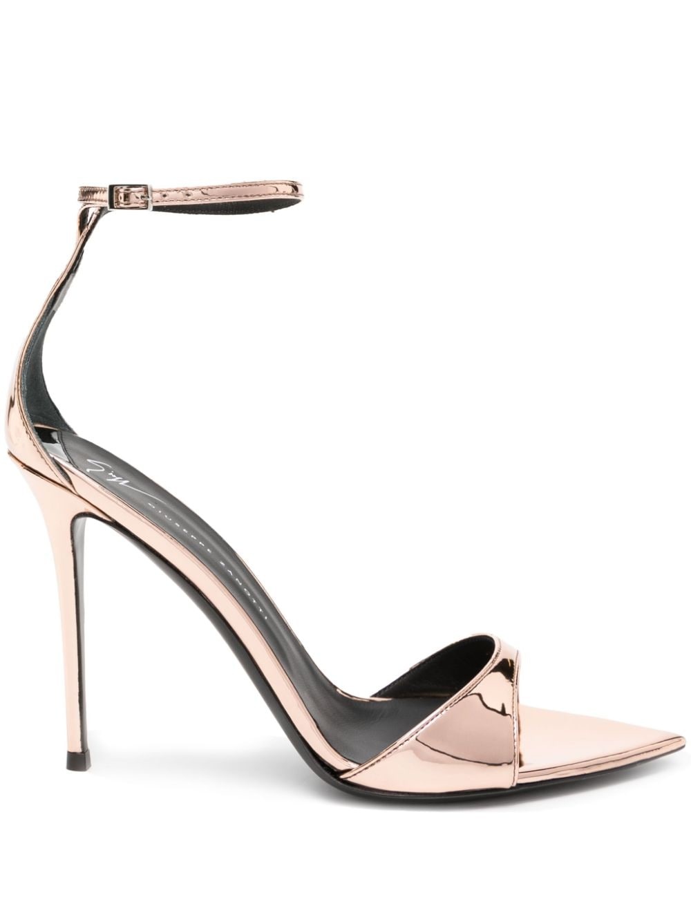 Intriigo 105mm patent sandals - 1