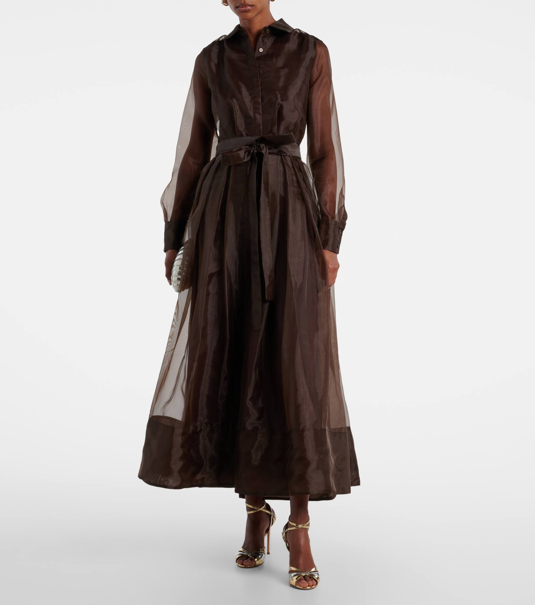 Montgomery organza shirt dress - 2