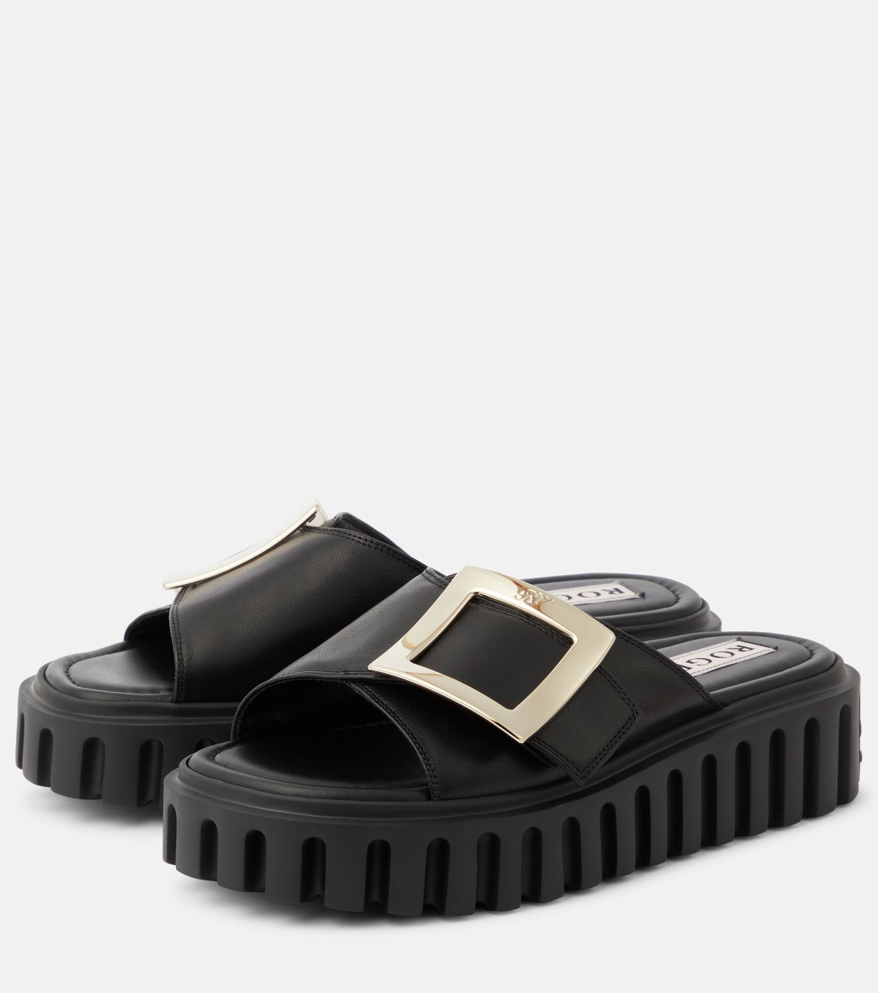 Viv' Go Thick leather mules - 5