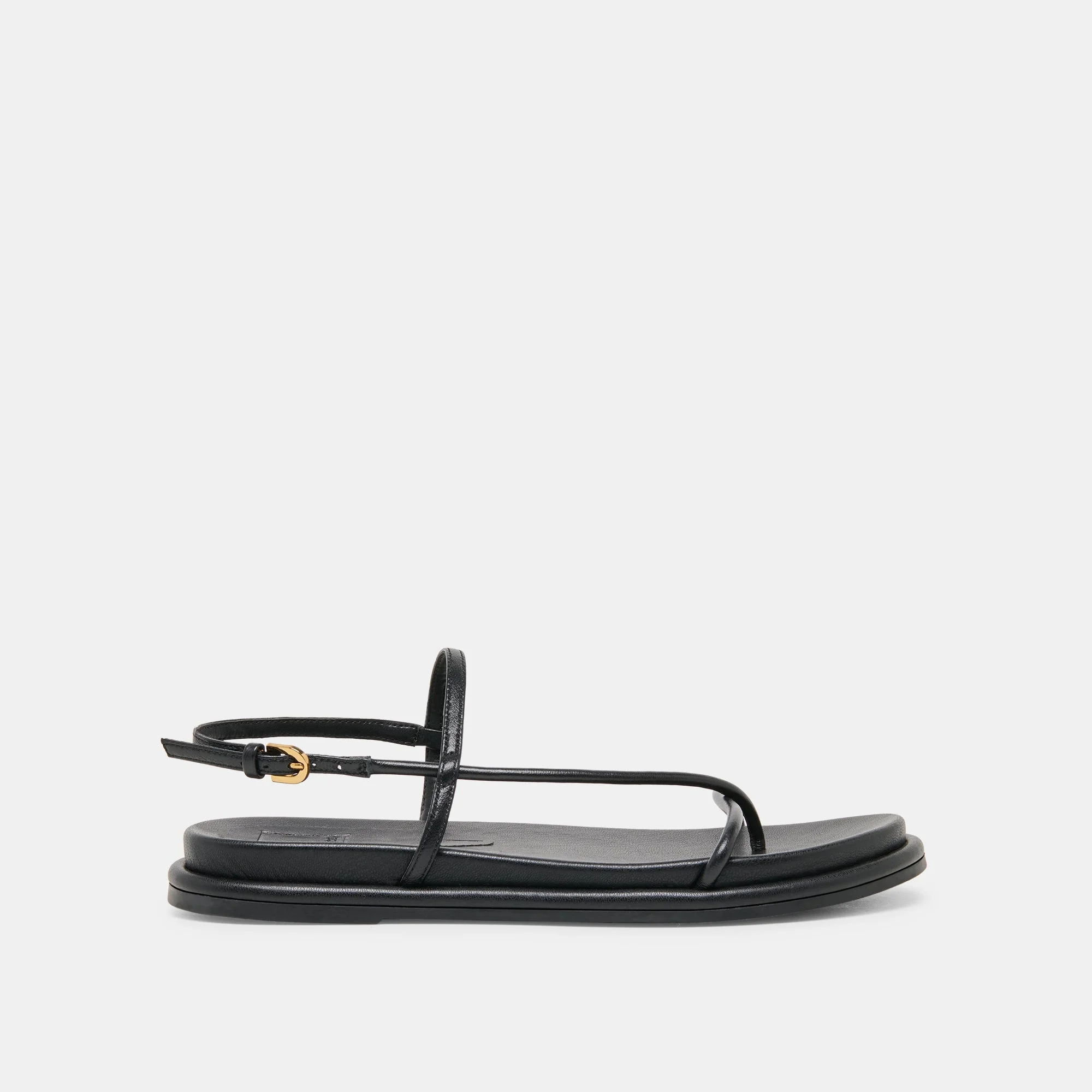 DOM SANDALS BLACK LEATHER - 1