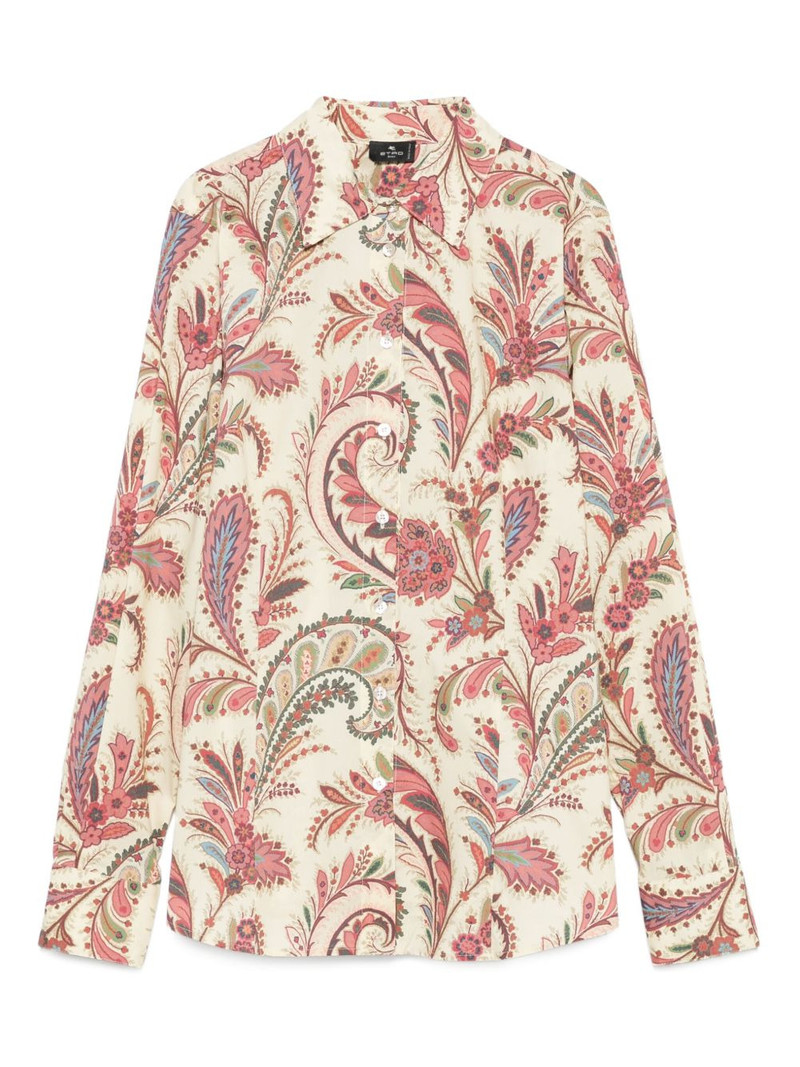 paisley-print poplin shirt 1