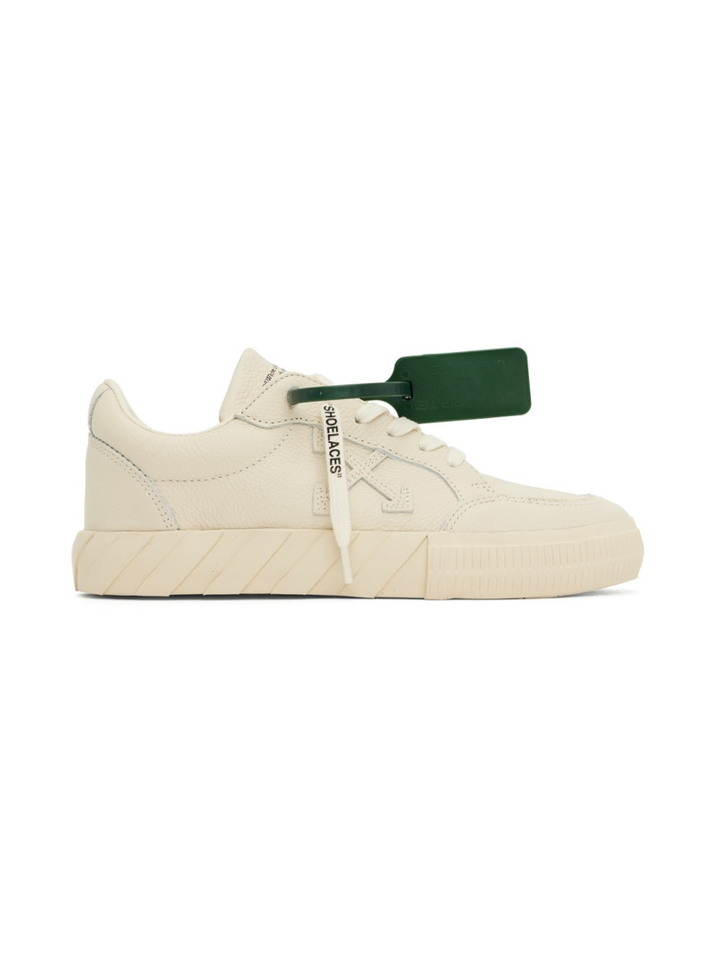 Beige Vulcanized Sneakers - 1