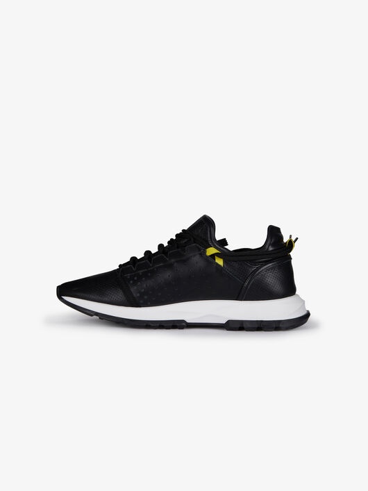 SPECTRE LOW RUNNERS SNEAKERS IN PERFORATED LEATHER WITH ZIP - 5