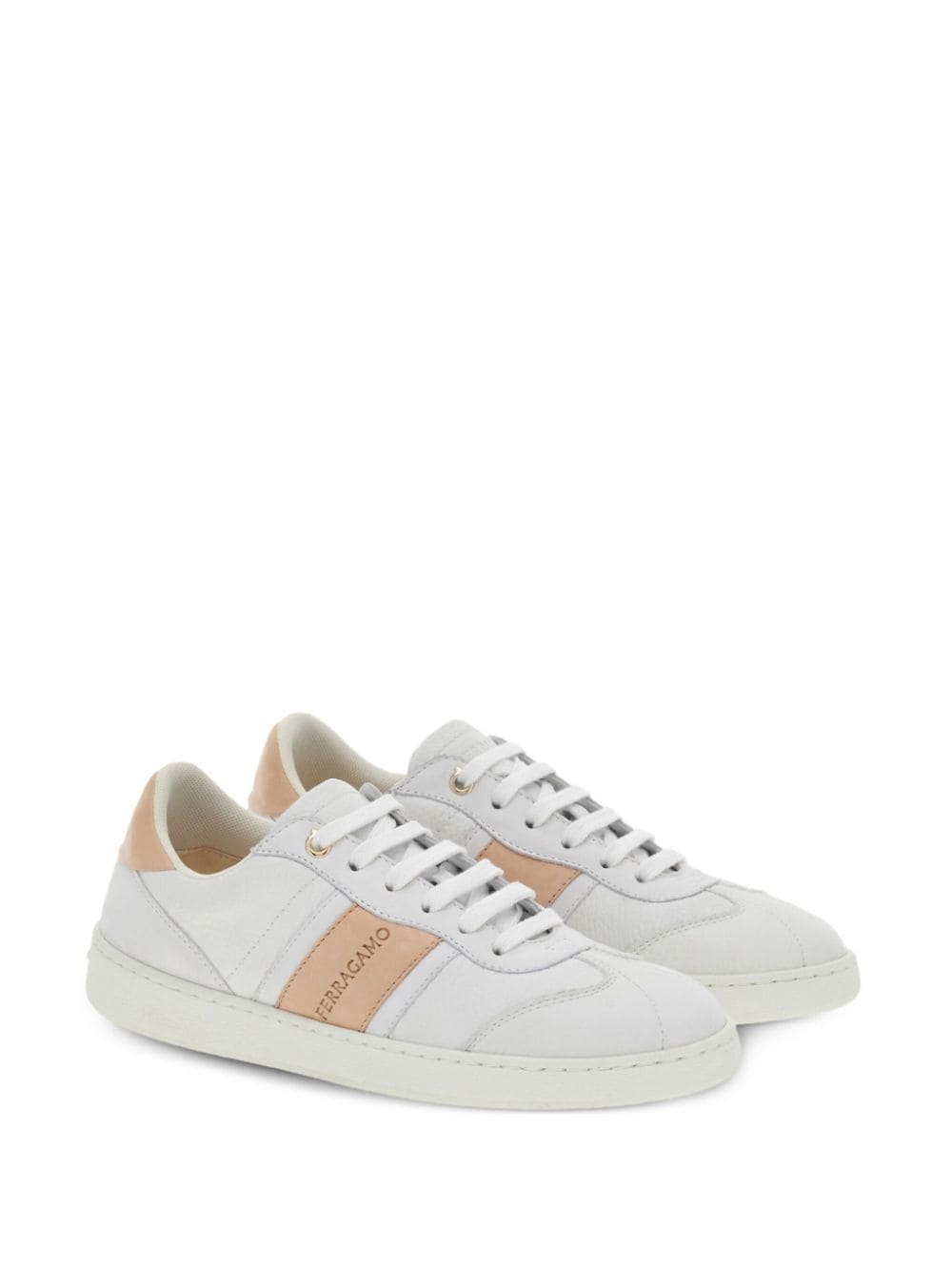 debossed-logo low-top sneakers - 2