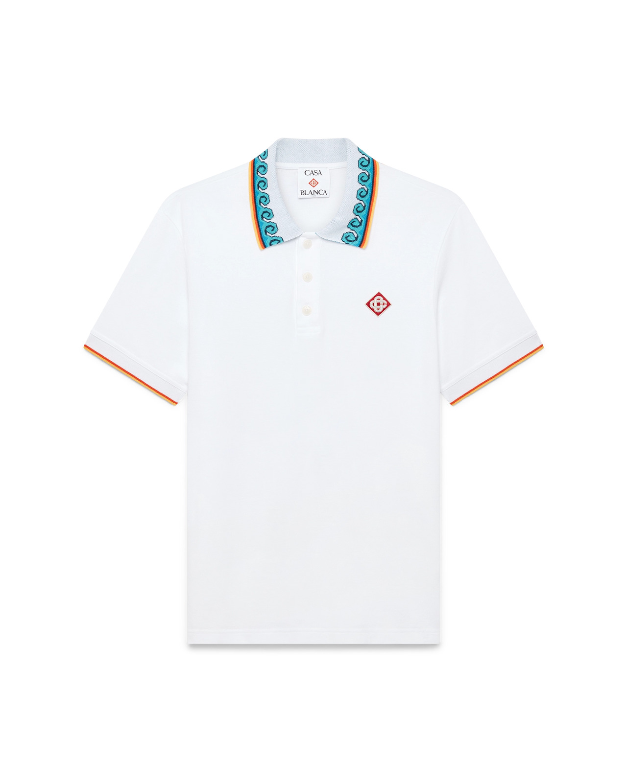 Greco Wave Polo Shirt | Casablanca Paris - 1