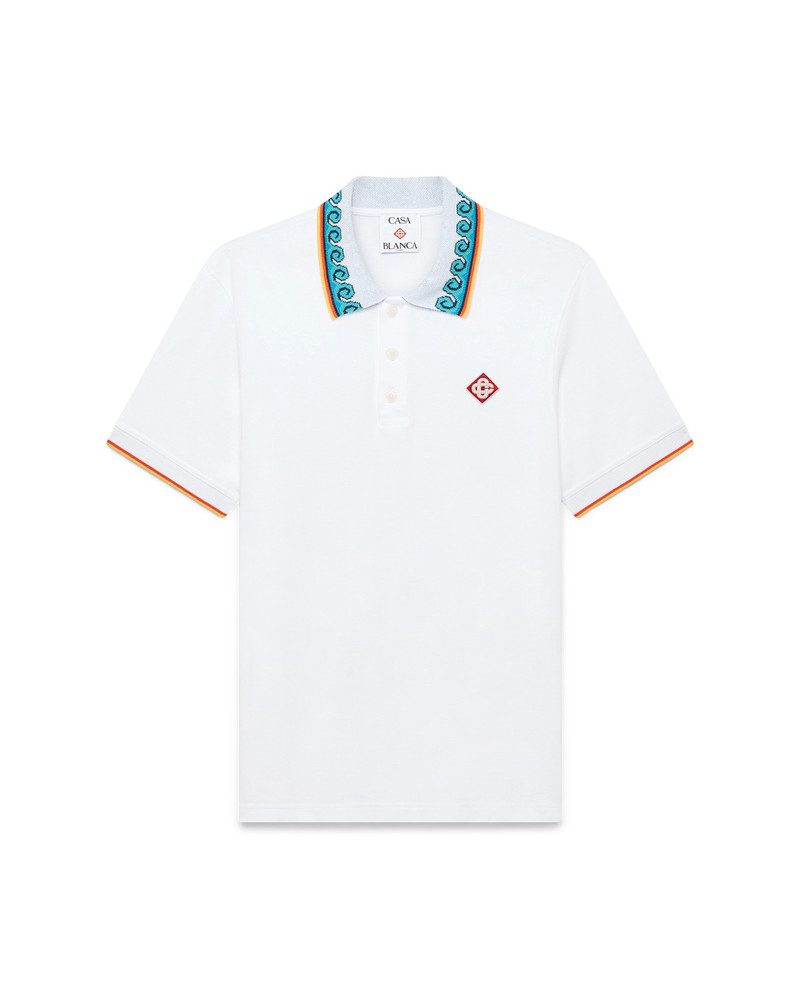 Greco Wave Polo Shirt | Casablanca Paris 1