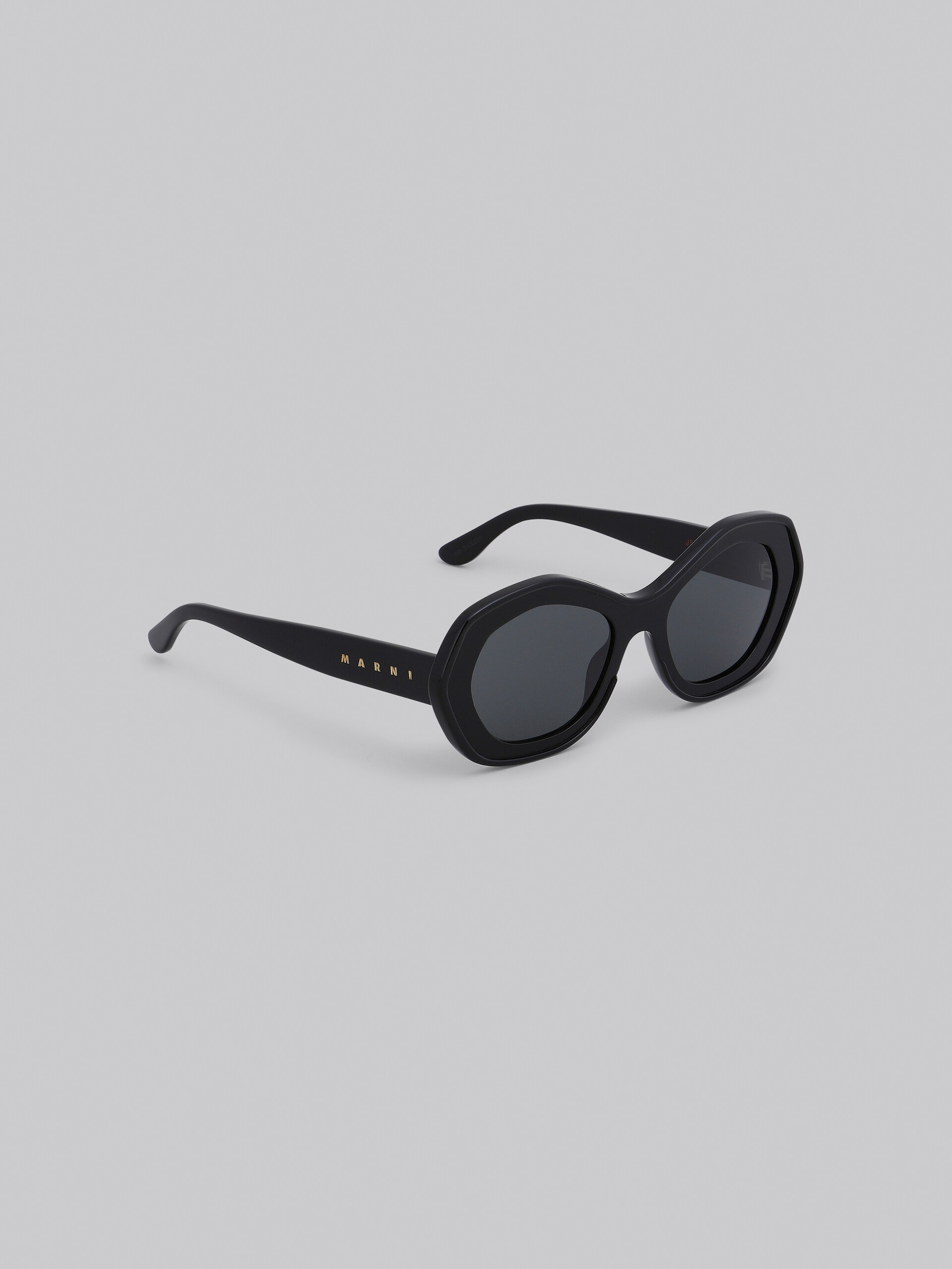 BLACK ULAWUN VULCANO ACETATE SUNGLASSES - 3