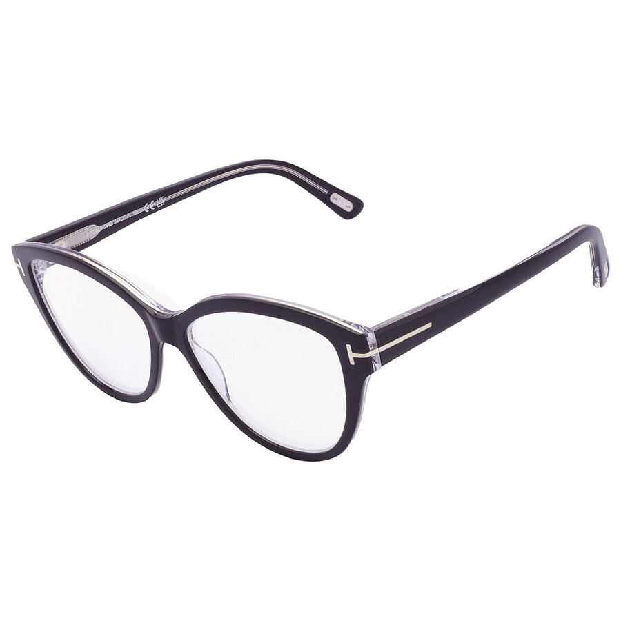 Tom Ford Blue Light Block Cat Eye Ladies Eyeglasses FT5954-B 003 54 - 4