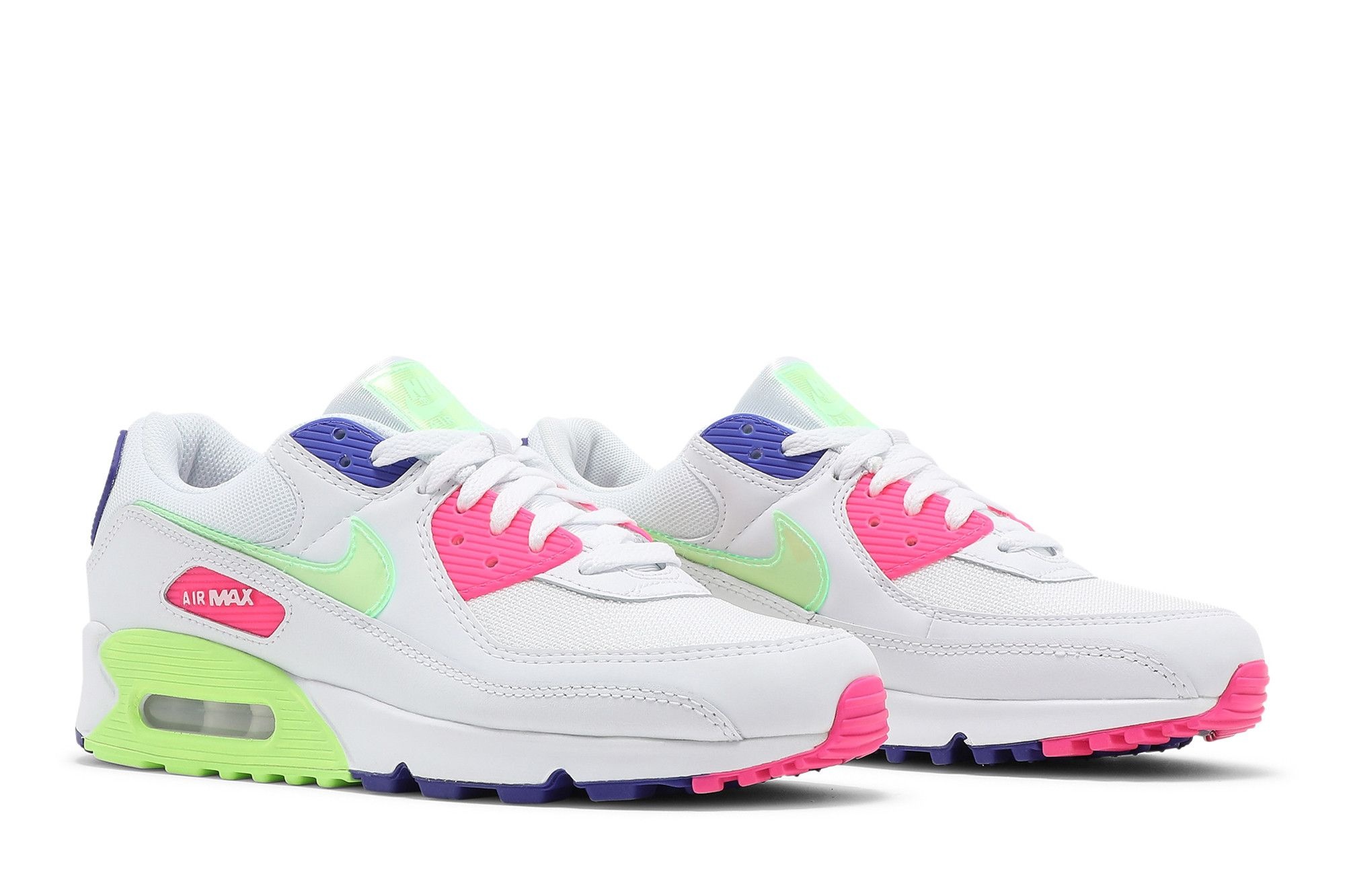 Wmns Air Max 90 'White Indigo Burst Volt' - 8