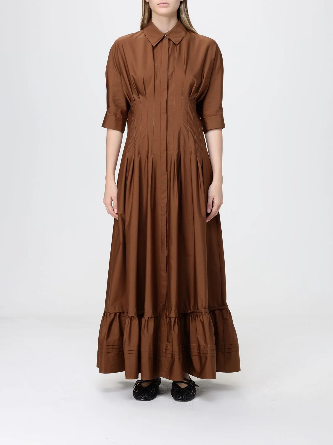 Max Mara Studio Women Cotton Dress Max Mara Studio - 1
