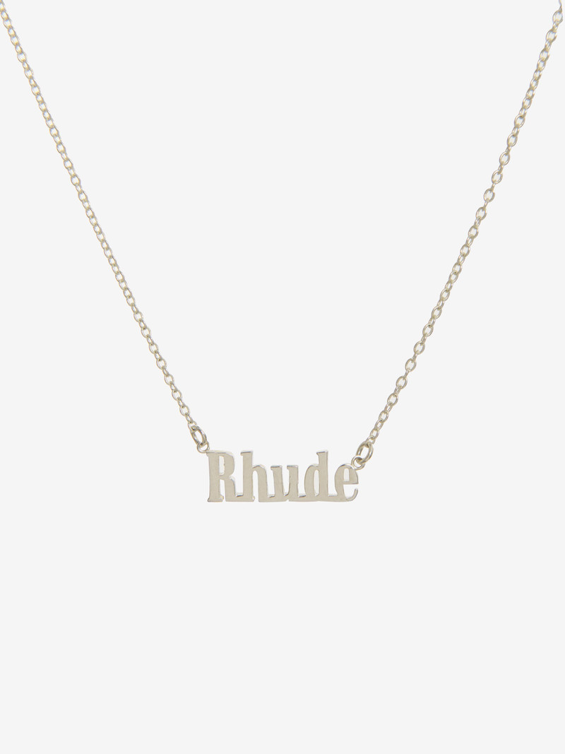 Rhude RHUDE LOGO PENDANT NECKLACE 16" outlook