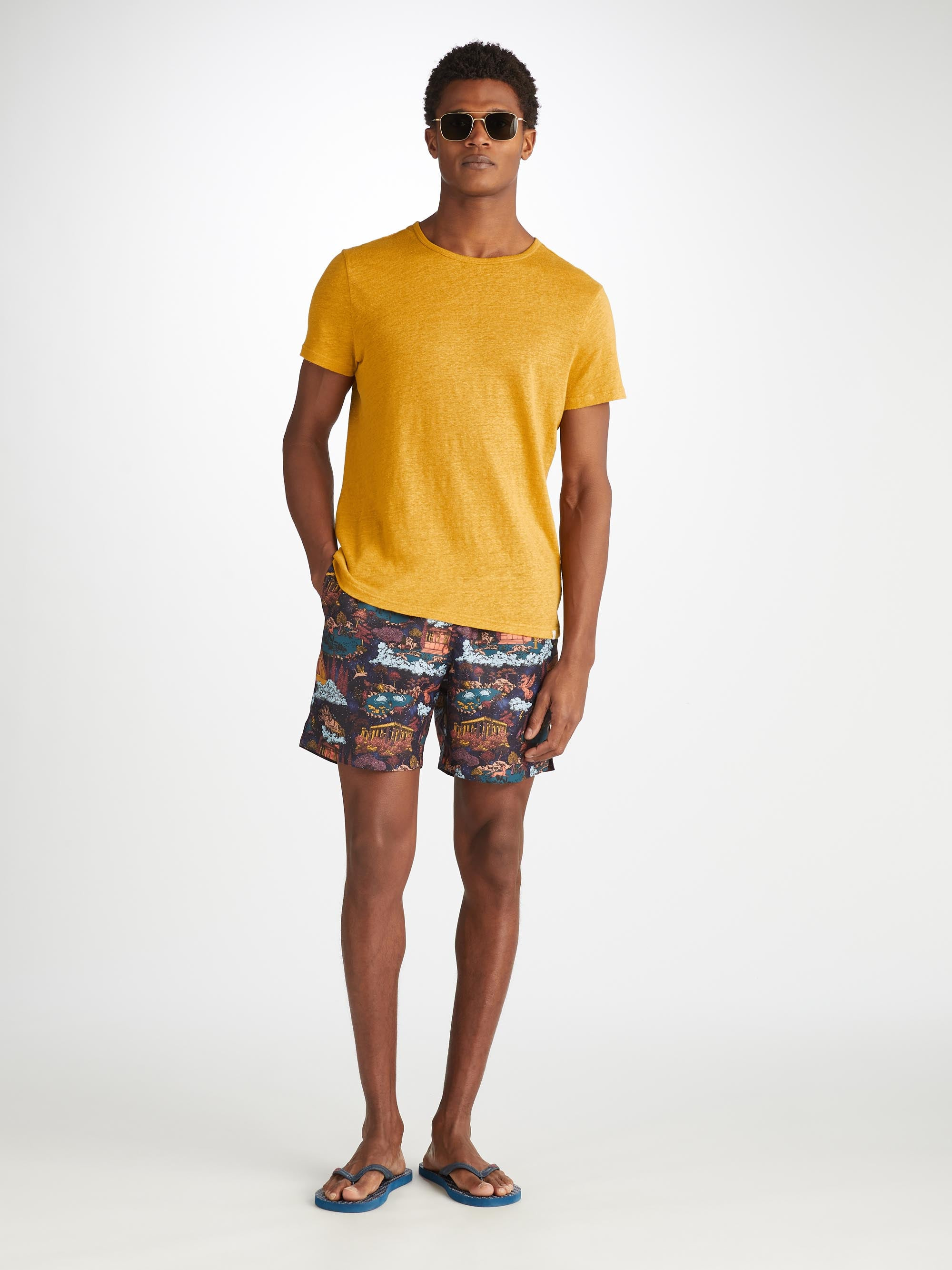 Men's T-Shirt Jordan Linen Mustard - 3
