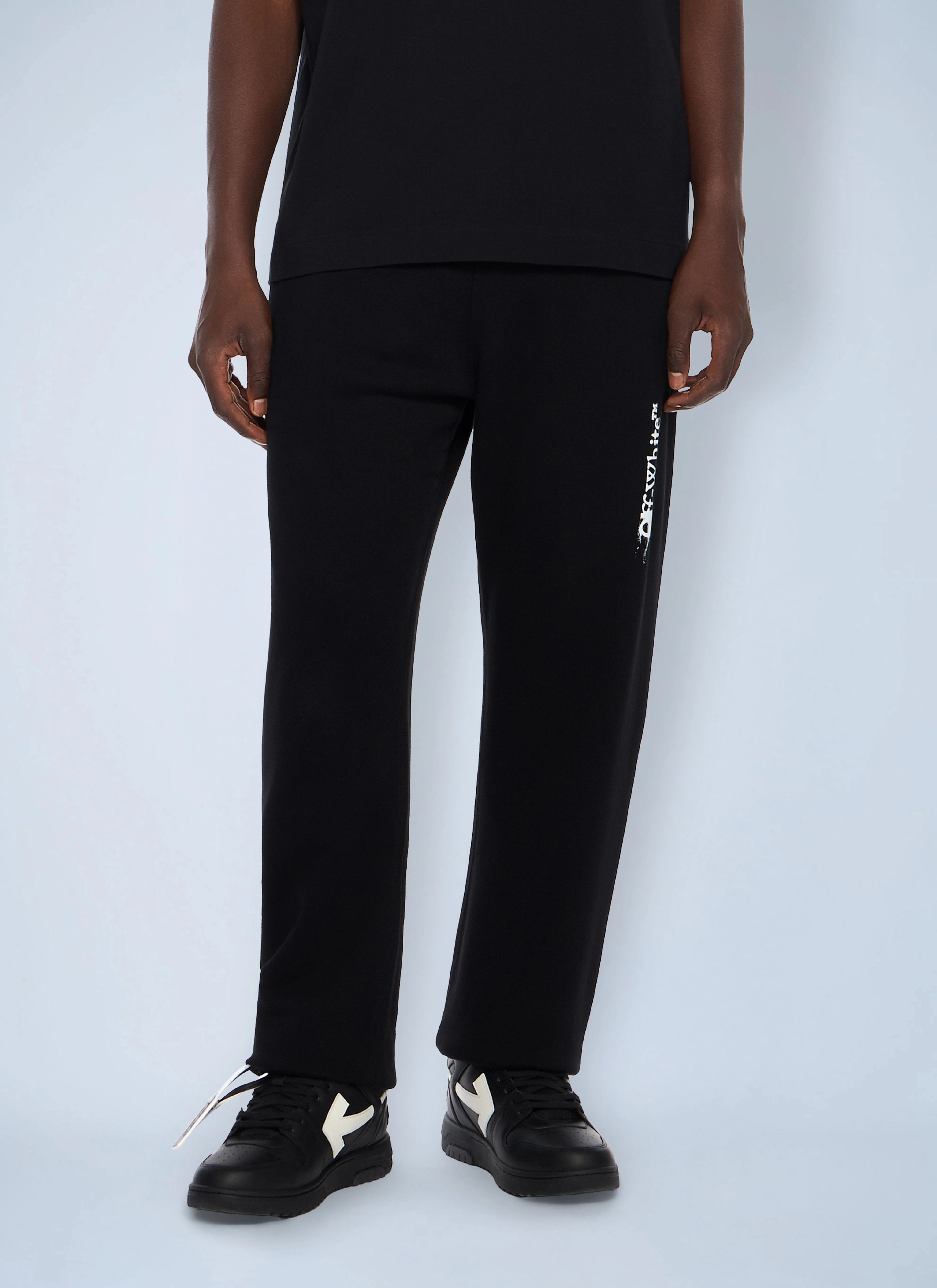 Off-White Men Ink Arrow Cuffed Track Pants - 1