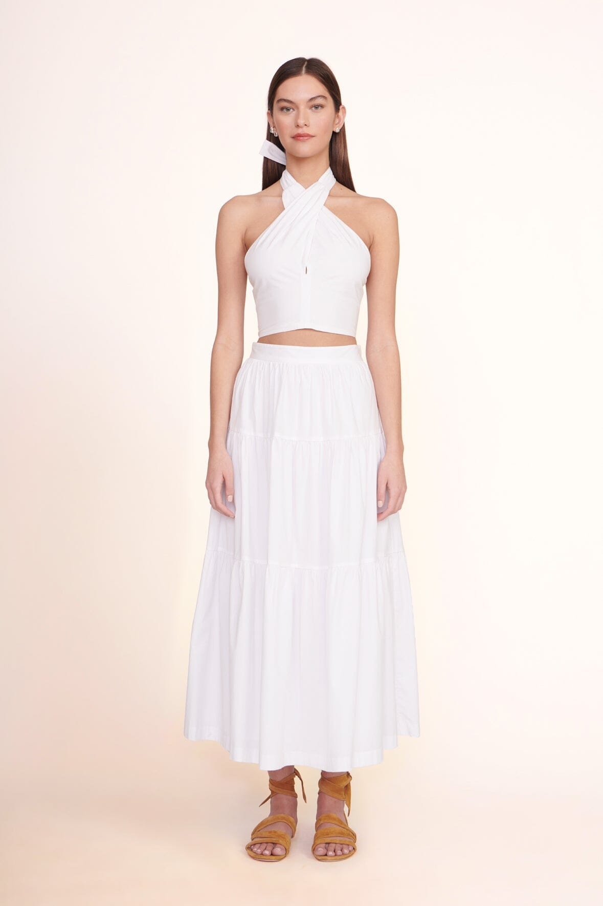 STAUD SMOCKED KAI TOP | WHITE - 5