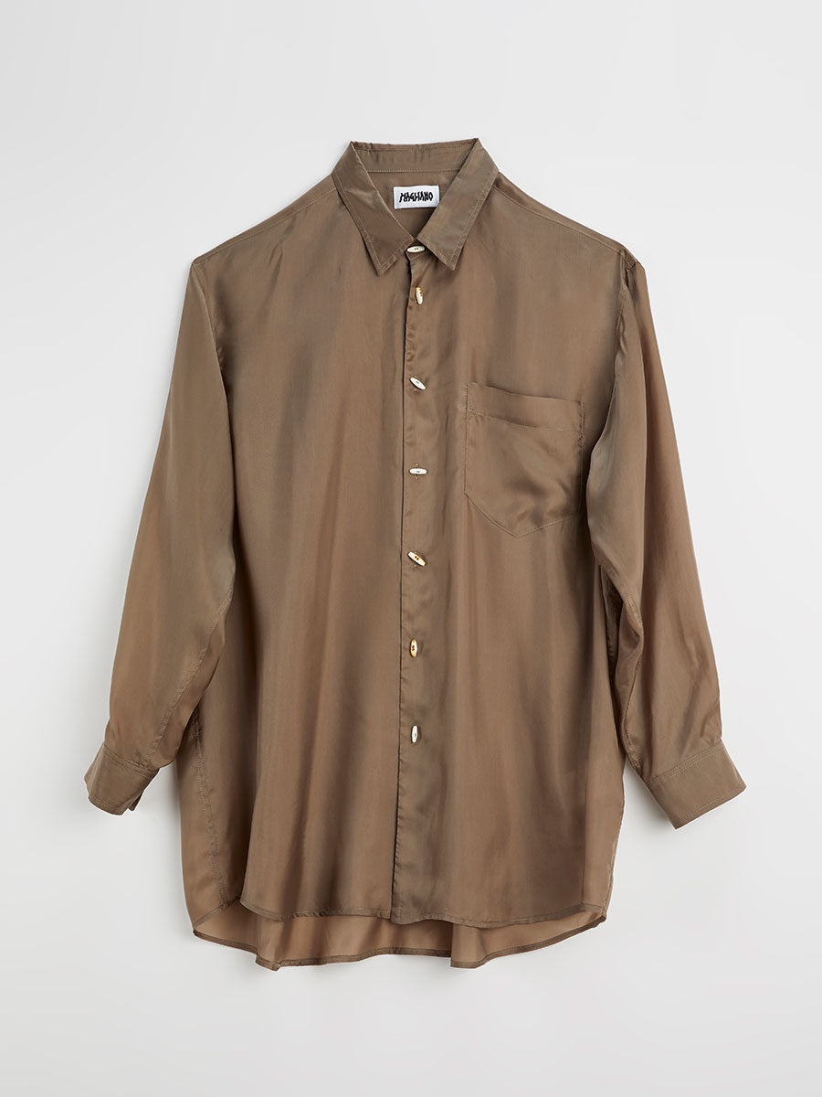 A Big Chic Shirt Concrete Beige - 1