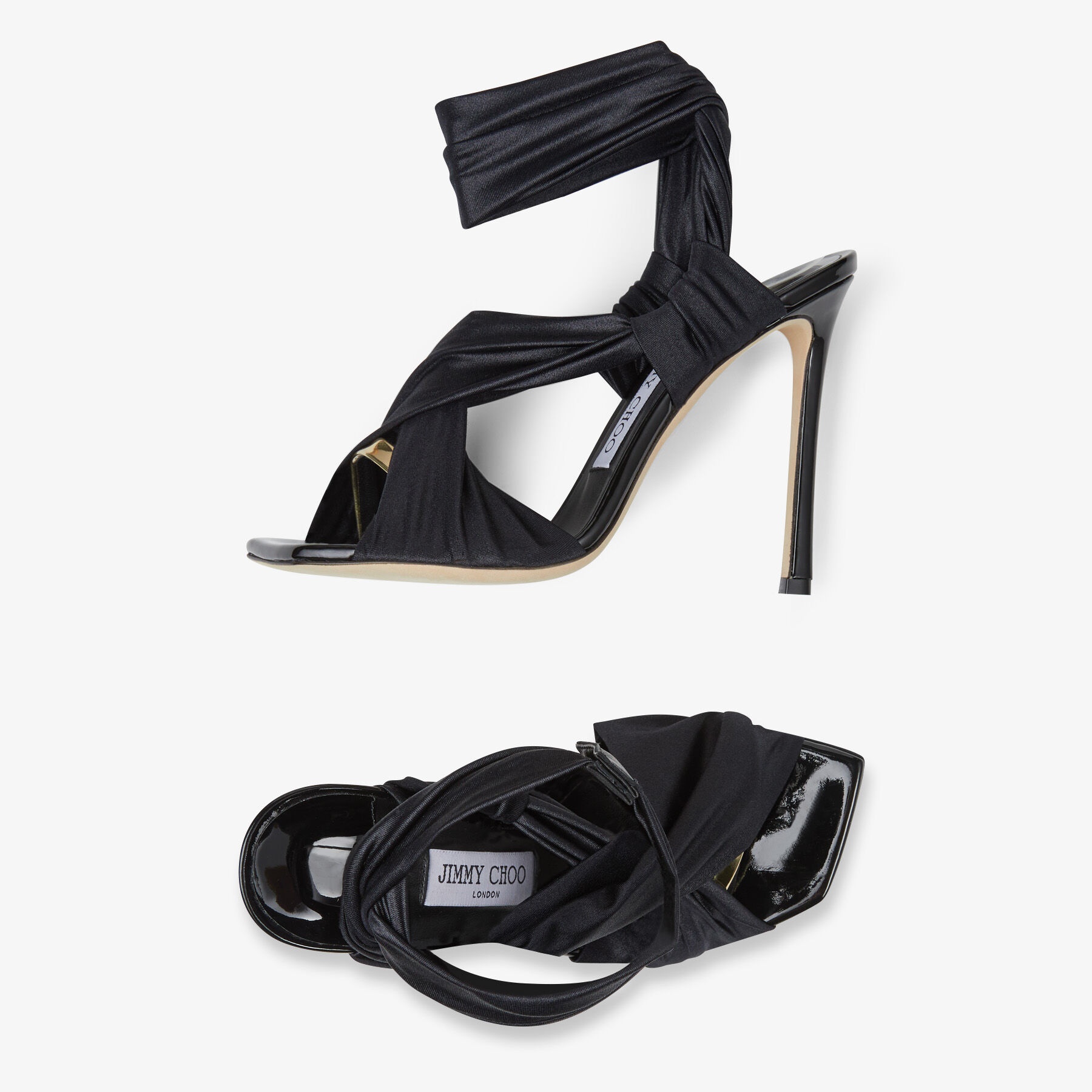 Neoma 110
Black Wetlook Jersey Sandals - 5