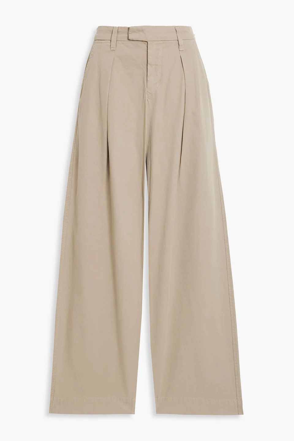 Lola cotton-twill wide-leg pants - 1