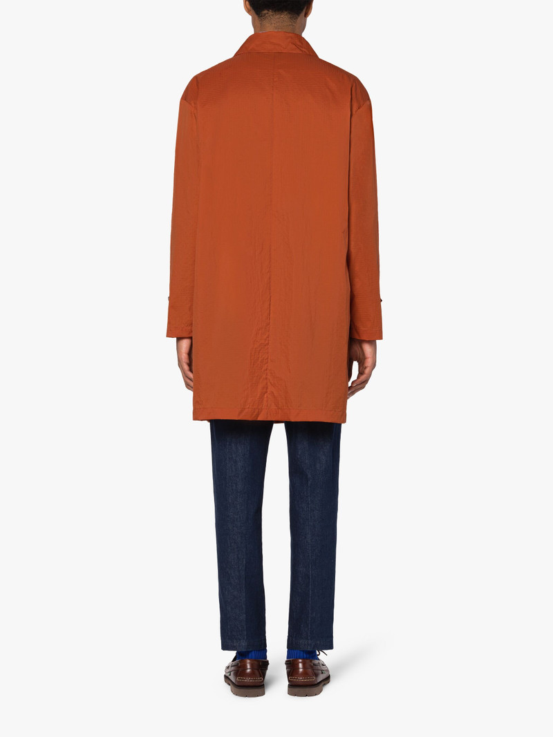 SOHO ORANGE NYLON PACKABLE RAINCOAT 3