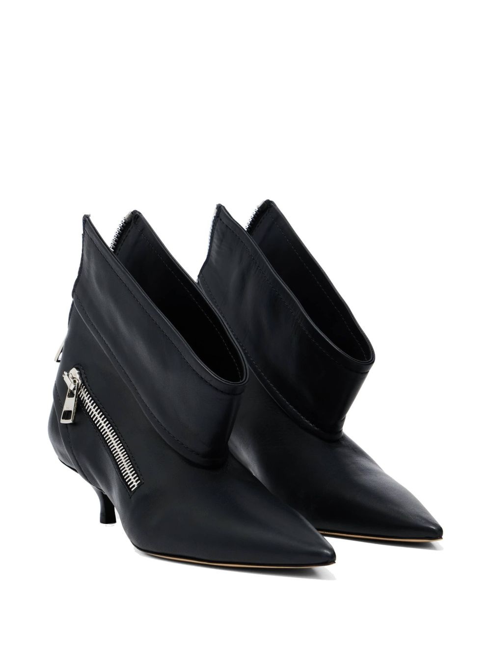 40mm leather ankle boots - 2