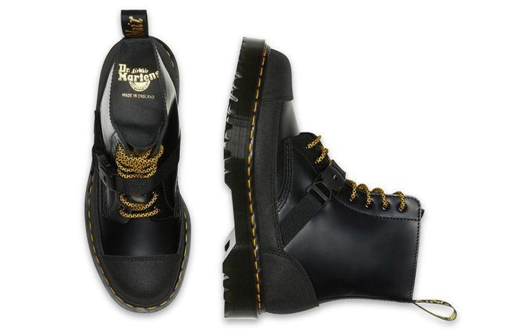 Dr.Martens 1460 Bex Tech Made in England Leather Lace Up Boots 'Black' 26881001 - 6