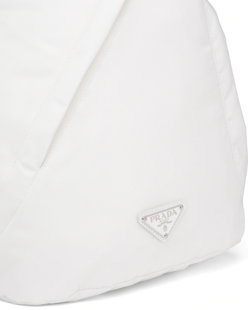 Re-Nylon and leather backpack 6