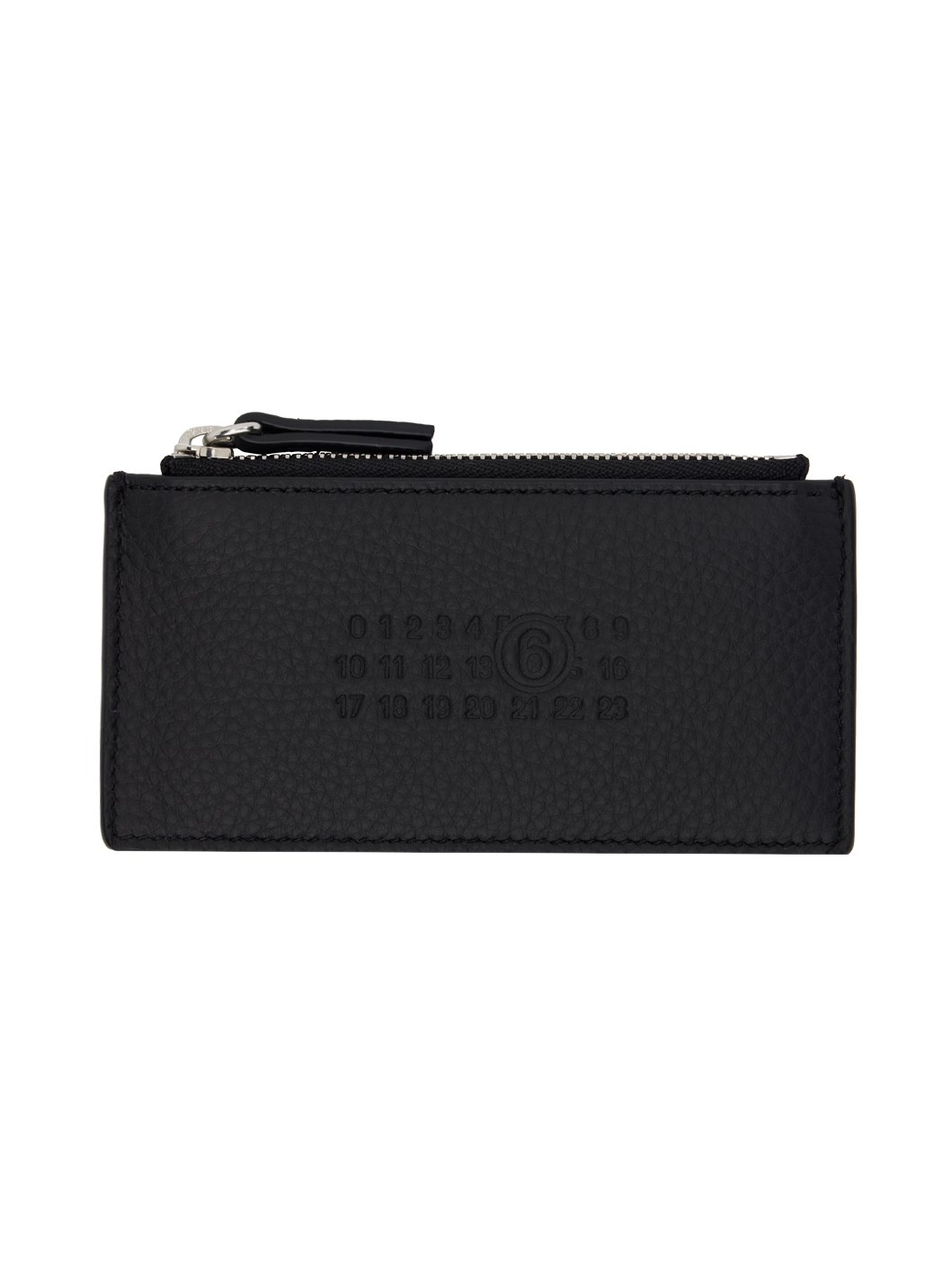 Black Numeric Zip Card Holder - 1