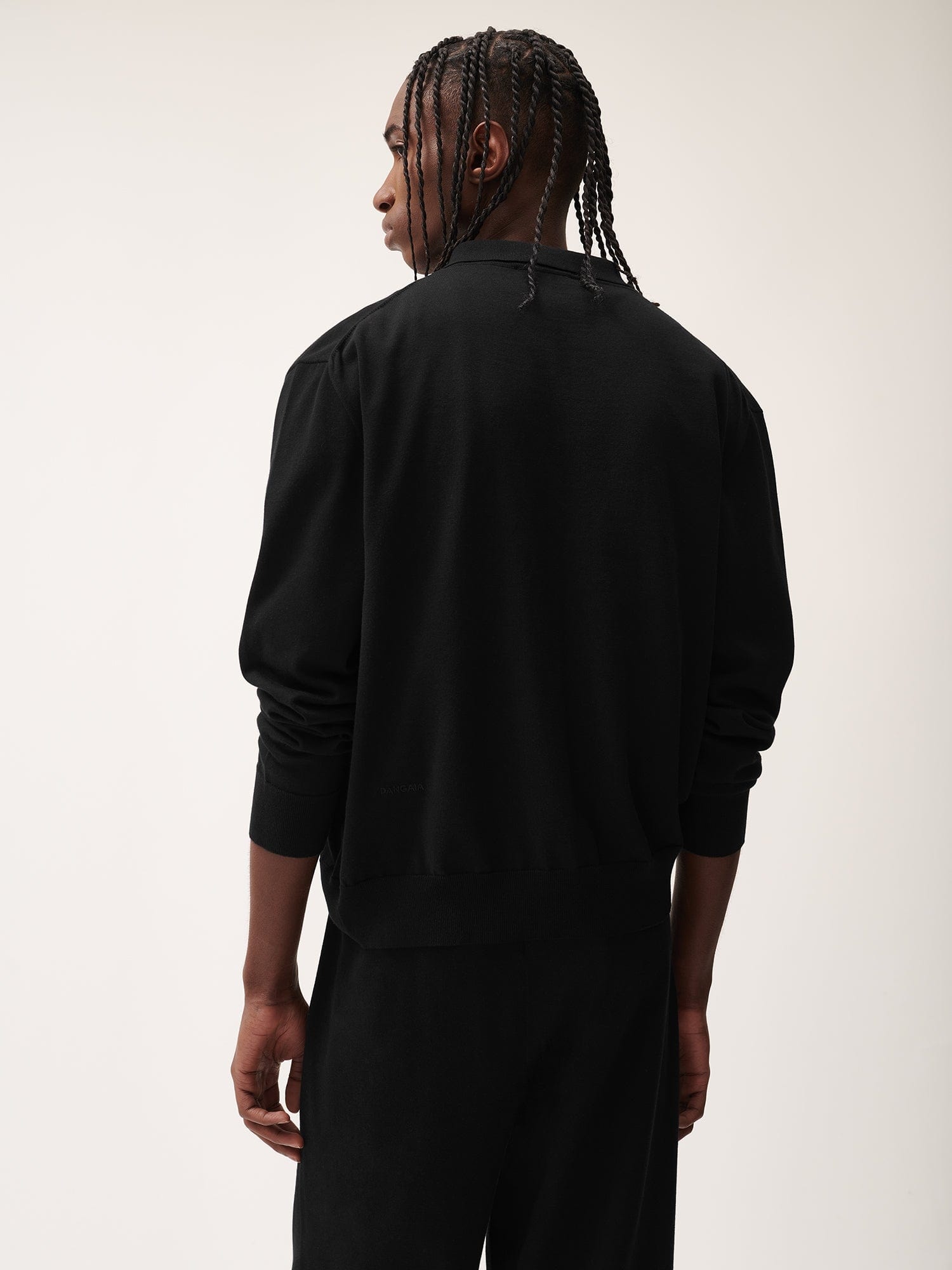 Mens DNA Knitted Collared Shirt - Black - 3