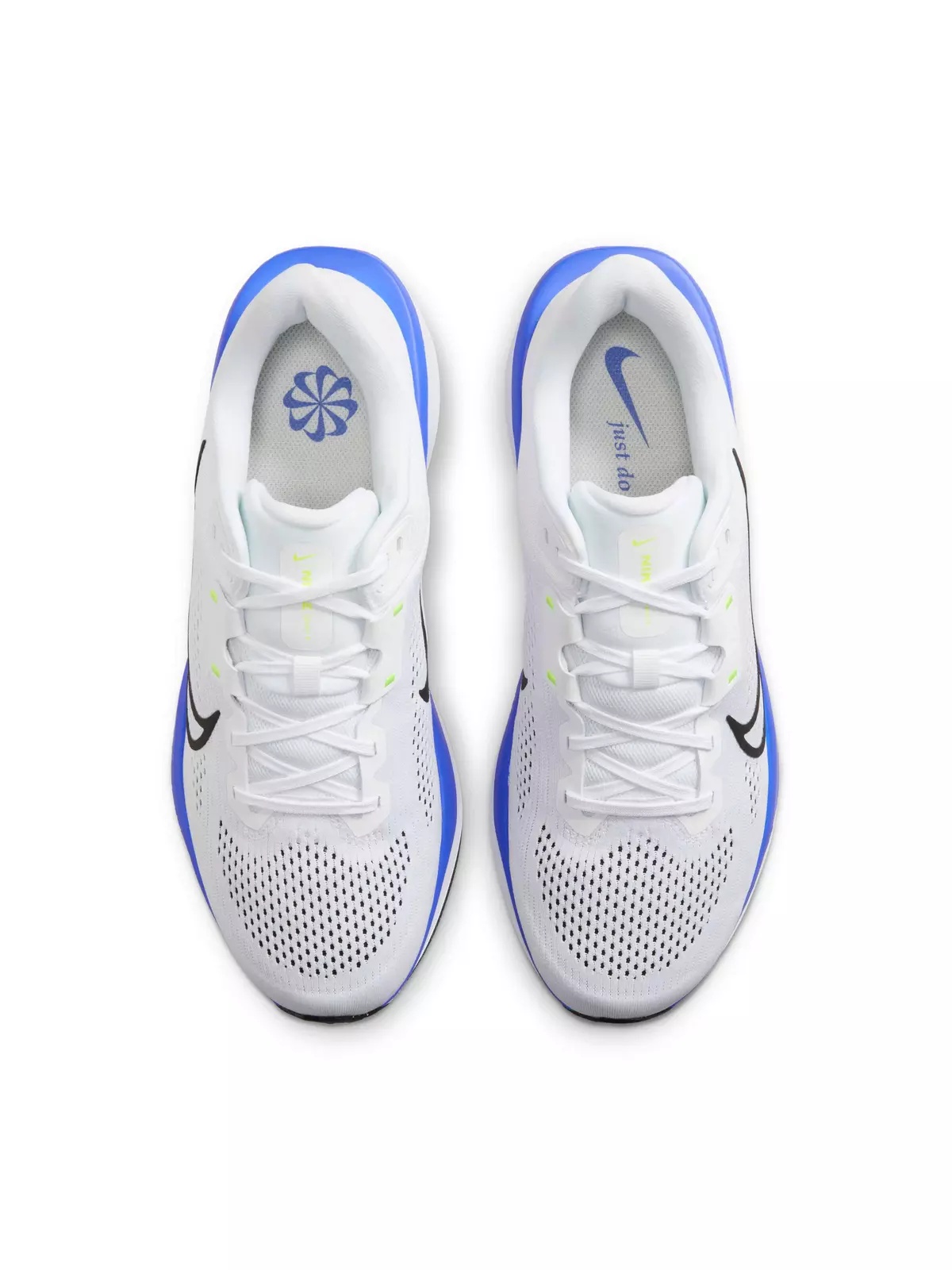 Quest 6 "White/Hyper Royal/Volt/Black" Men's Running Shoe - 4