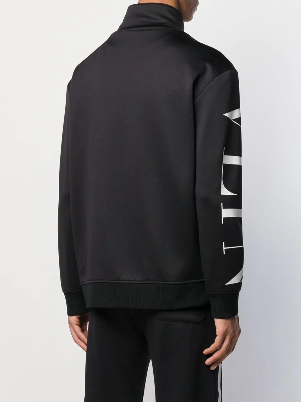 VLTN logo-print zipped sweatshirt - 4