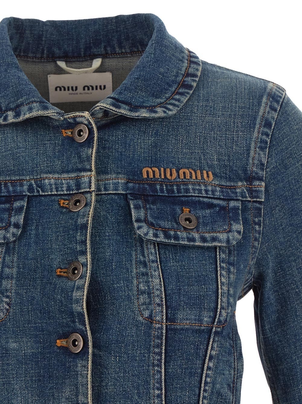 ジャケット・アウター 01ss archive miumiu gimmick denim jacket 楽天市場】ミュウミュウ MIU MIU デニム フルジップ ボンバー