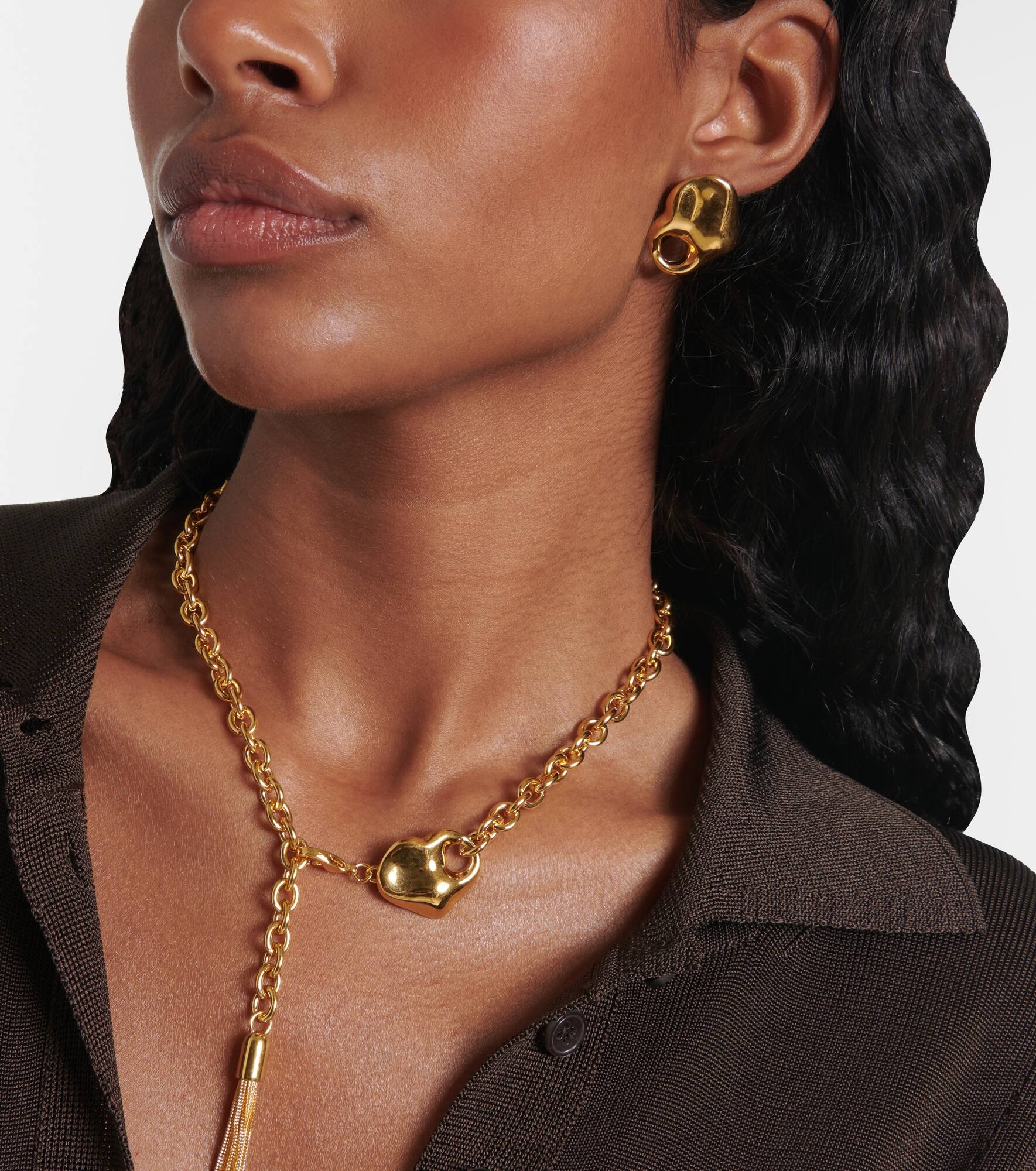 Logo cutout earrings - 3