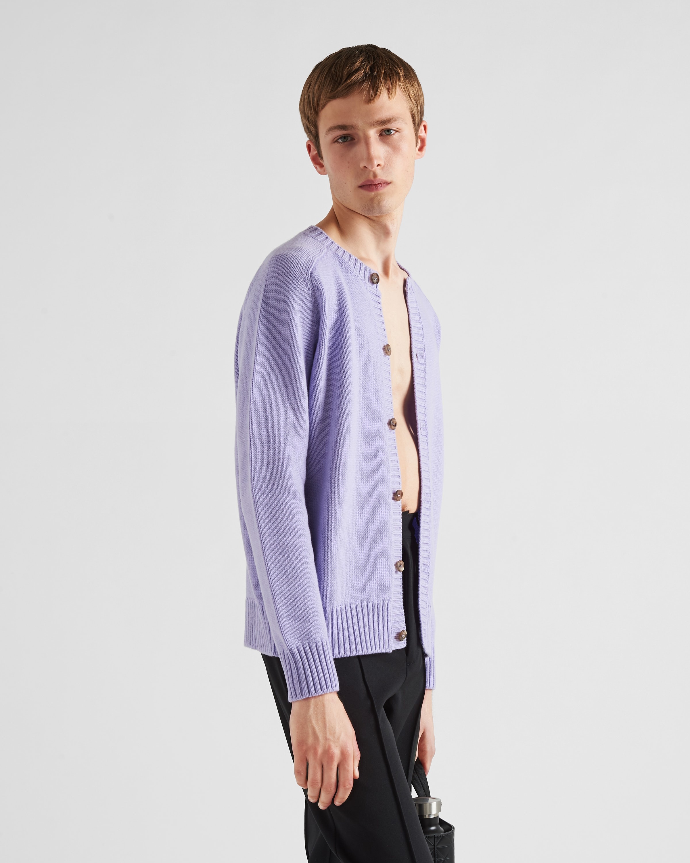 Wool and cashmere cardigan - 3
