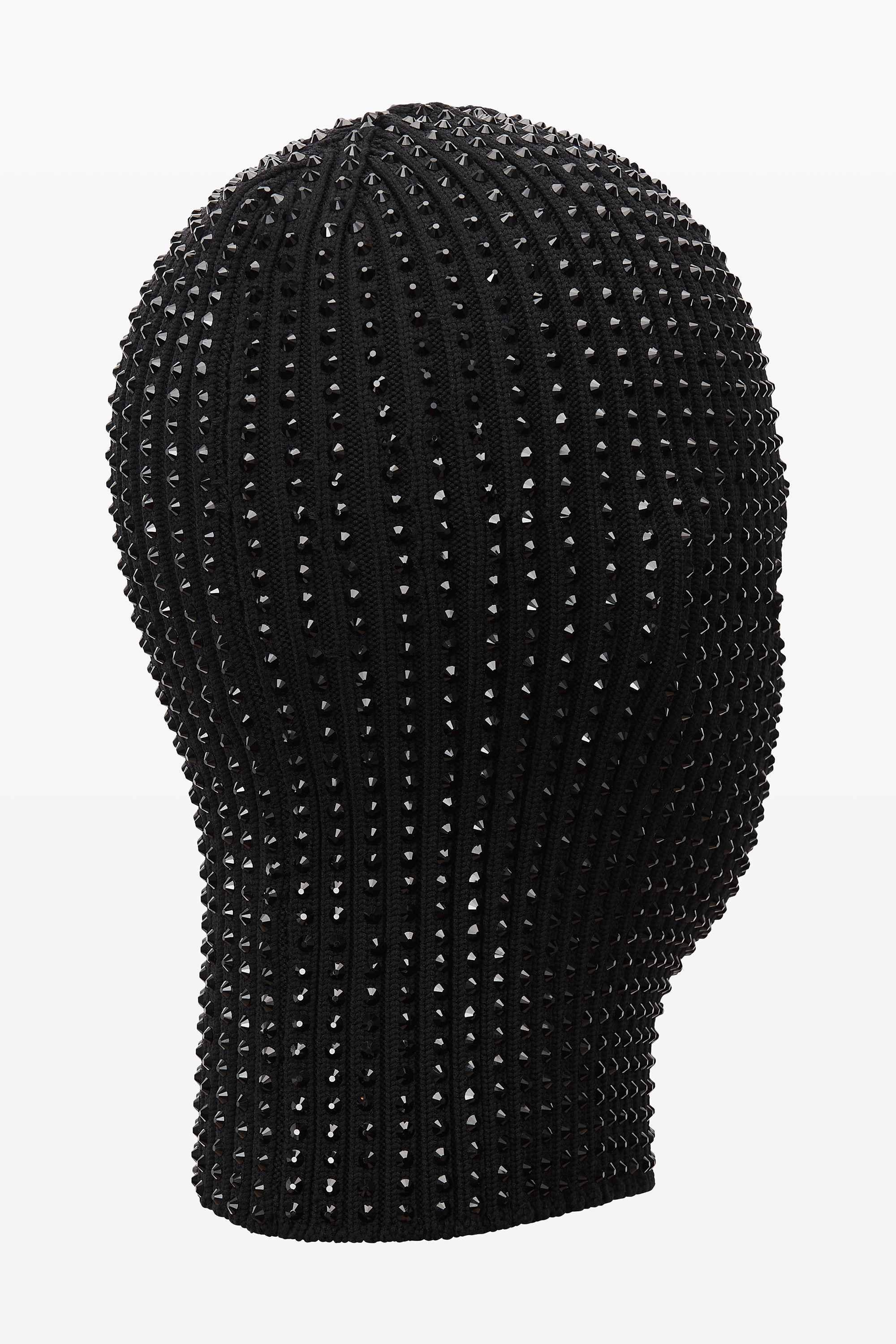 CRYSTAL HOTFIX RIB KNIT BALACLAVA - 3