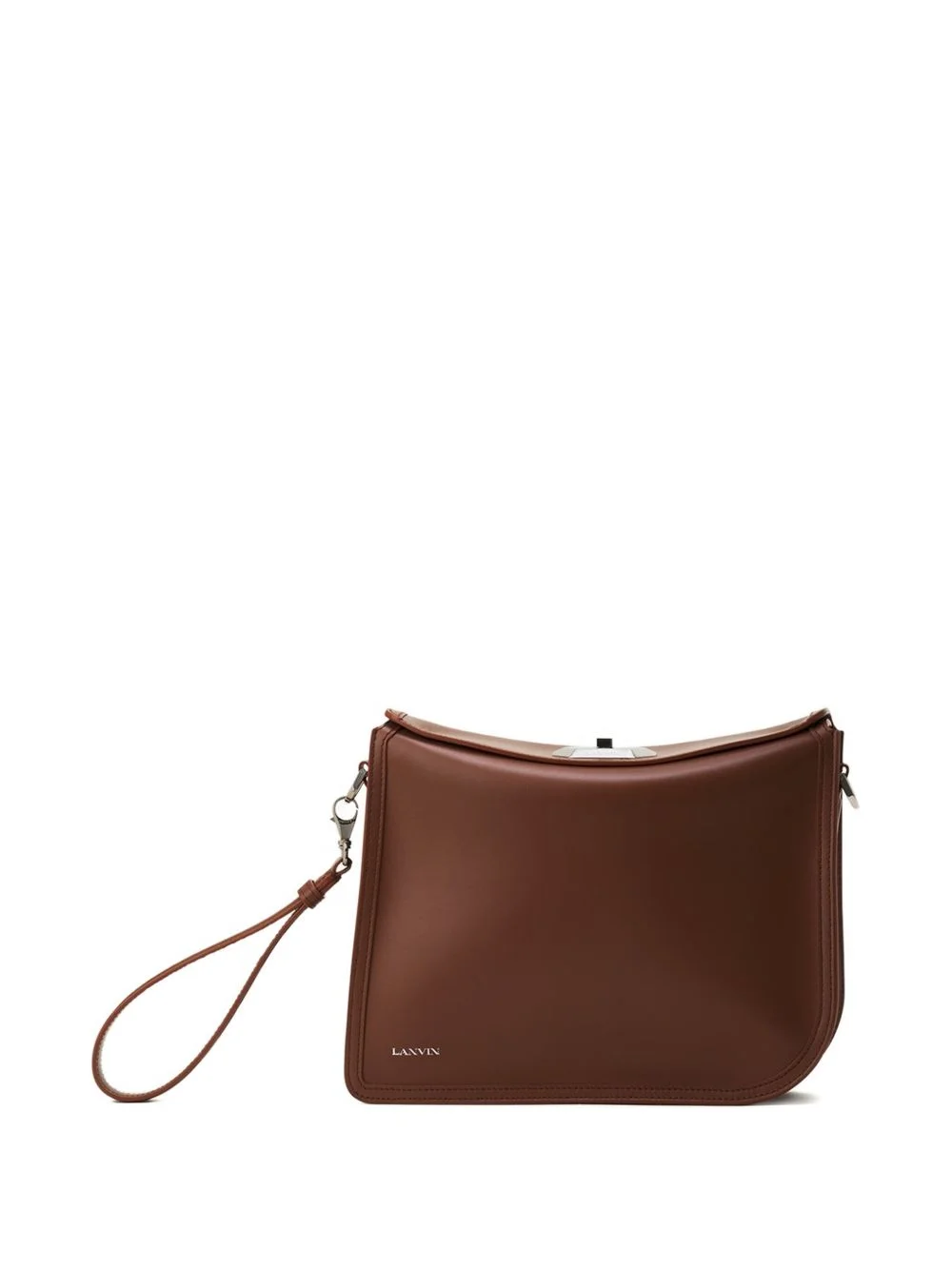 leather clutch bag - 1