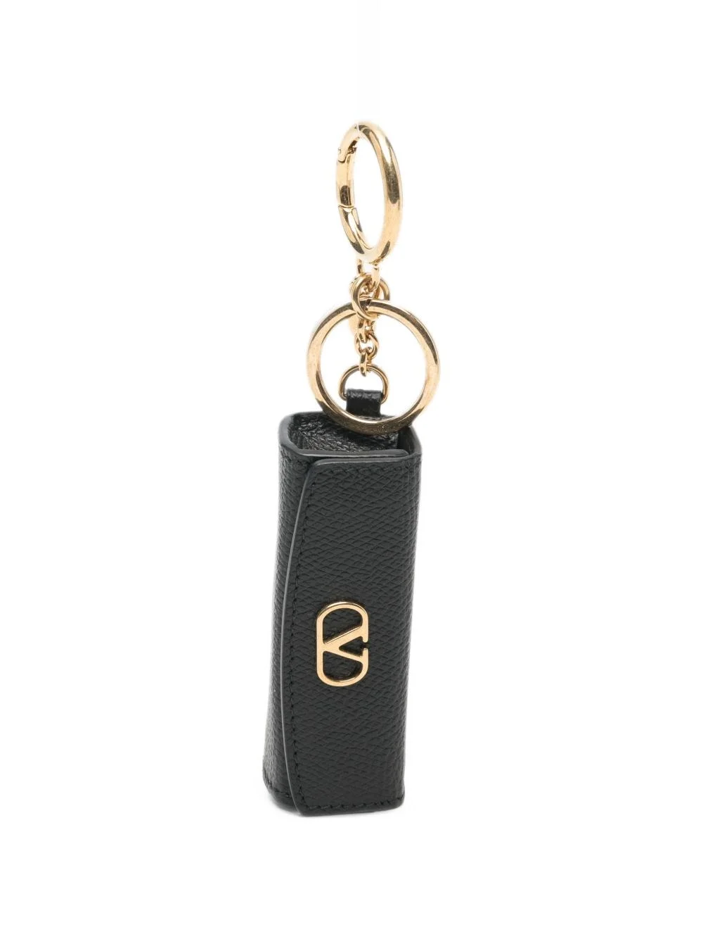 VLogo Signature leather lipstick keychain - 1
