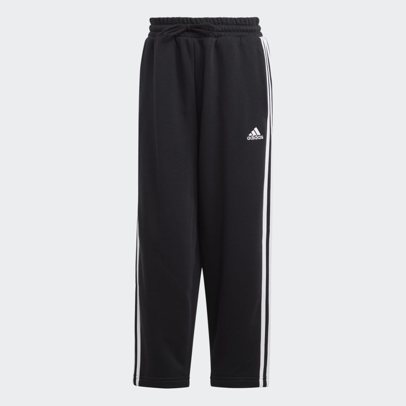 Essentials 3-Stripes Open Hem Fleece Pants 1