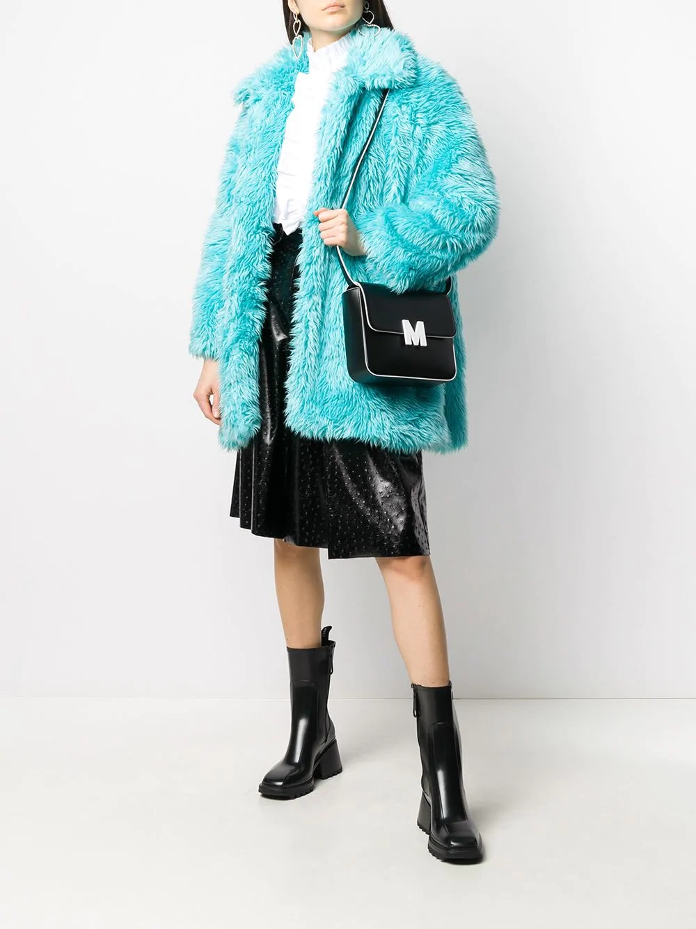 faux fur short coat - 2