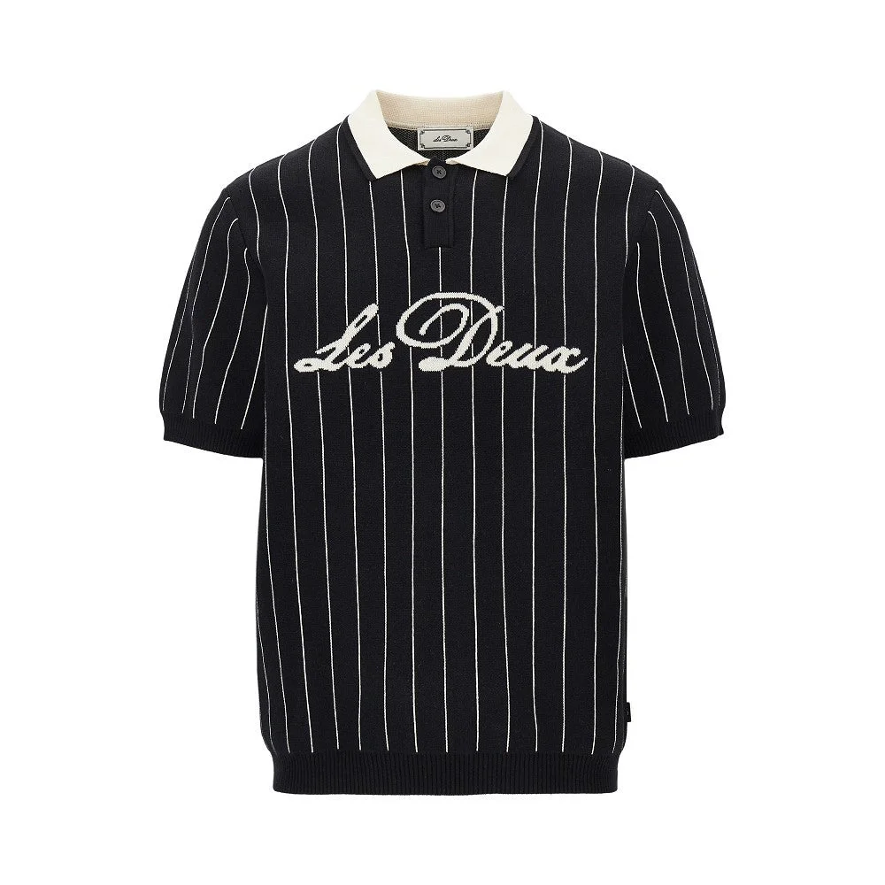 Les Deux Knitted Polo Shirt Black Men - 1