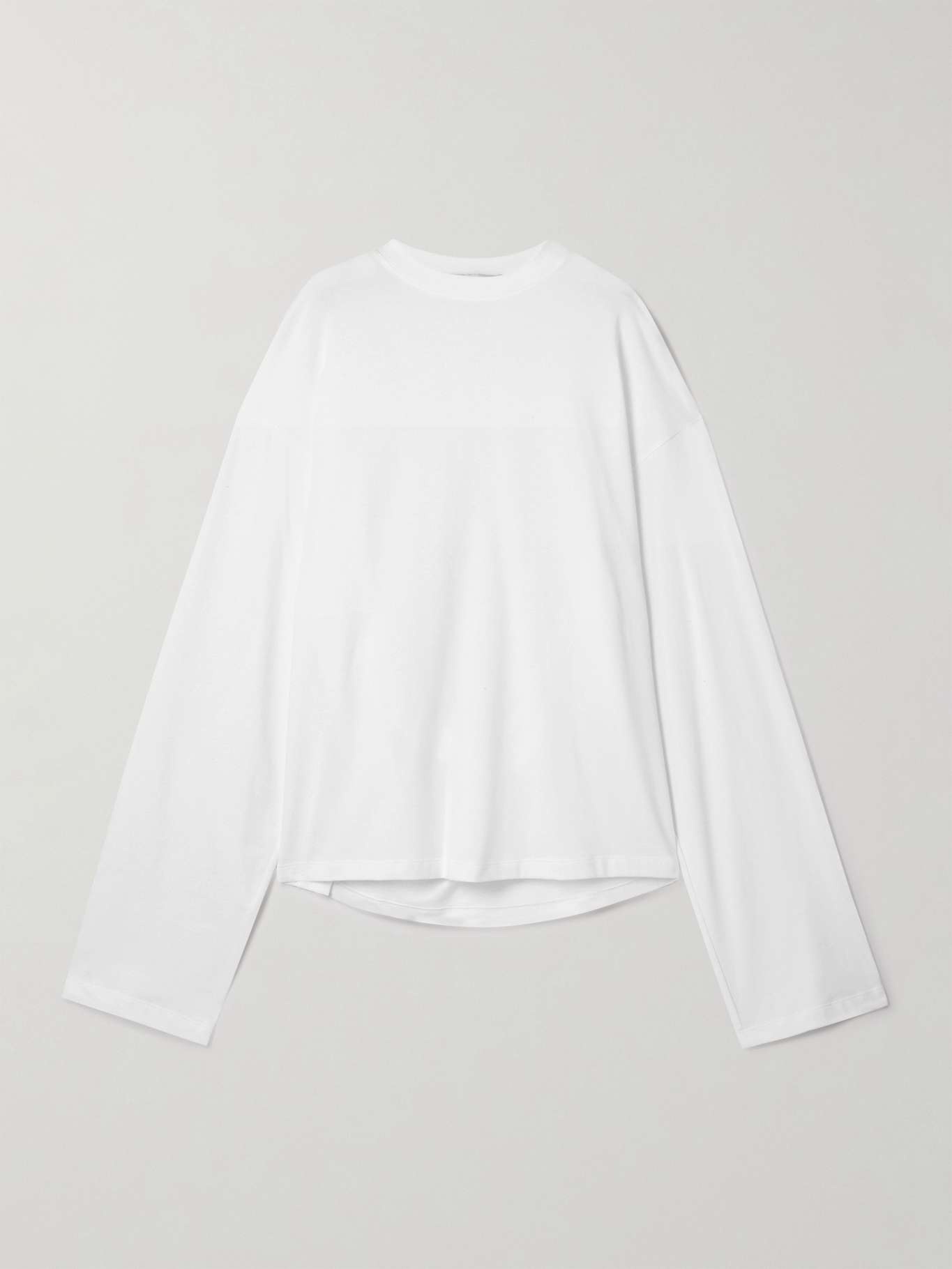 Oversized cotton-jersey T-shirt White - 1