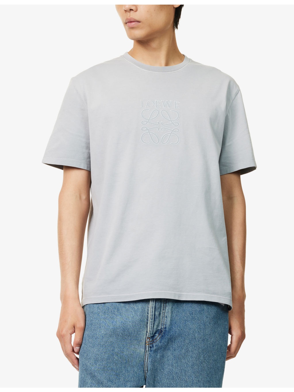 Relaxed-Fit Embroidered-Logo Cotton-Jersey T-shirt - 3