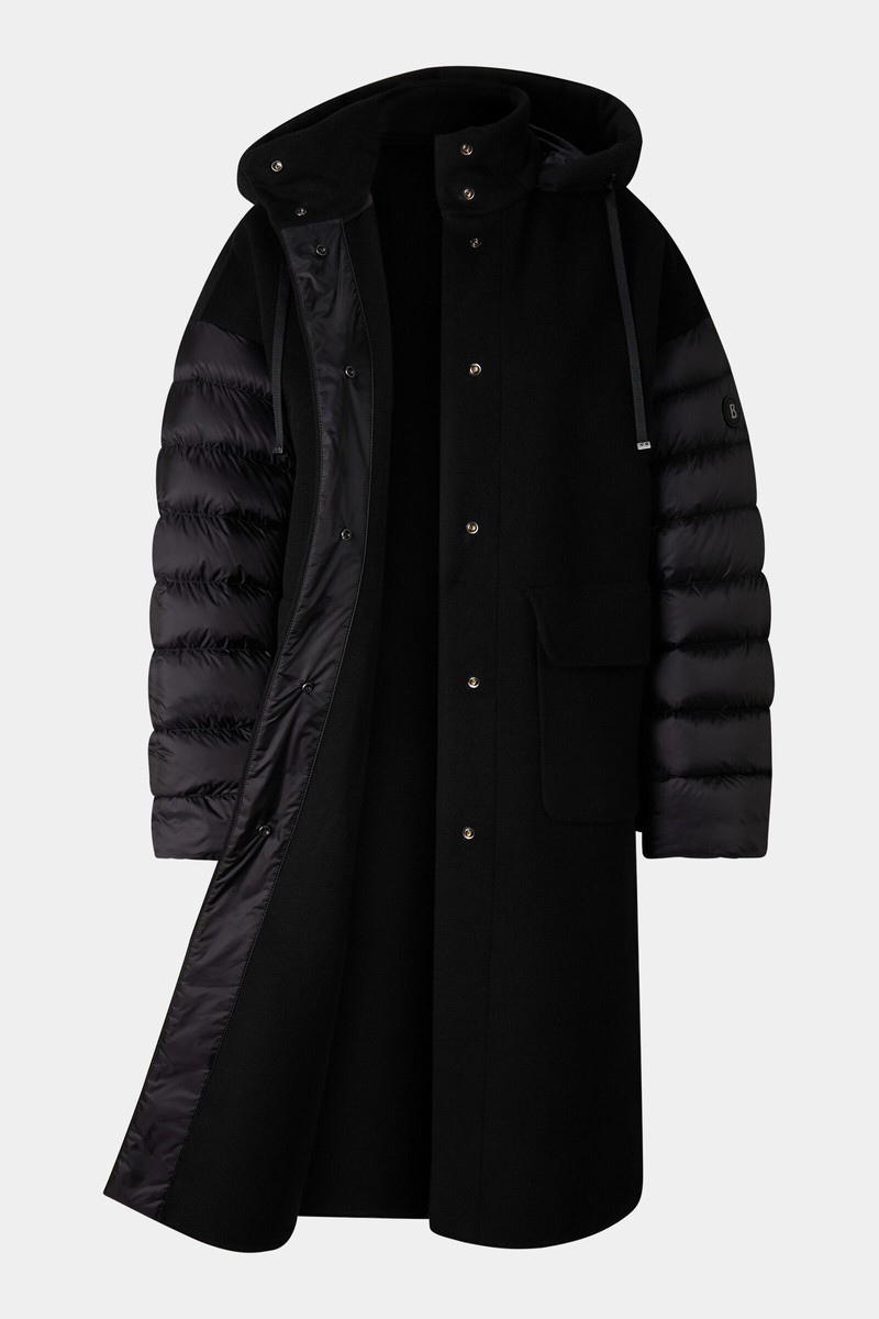 Trisha Reversible Down Coat in Black 2