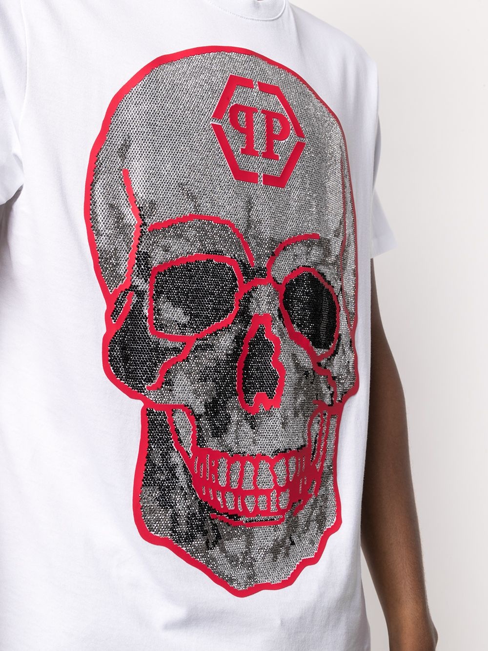 skull print T-shirt - 5