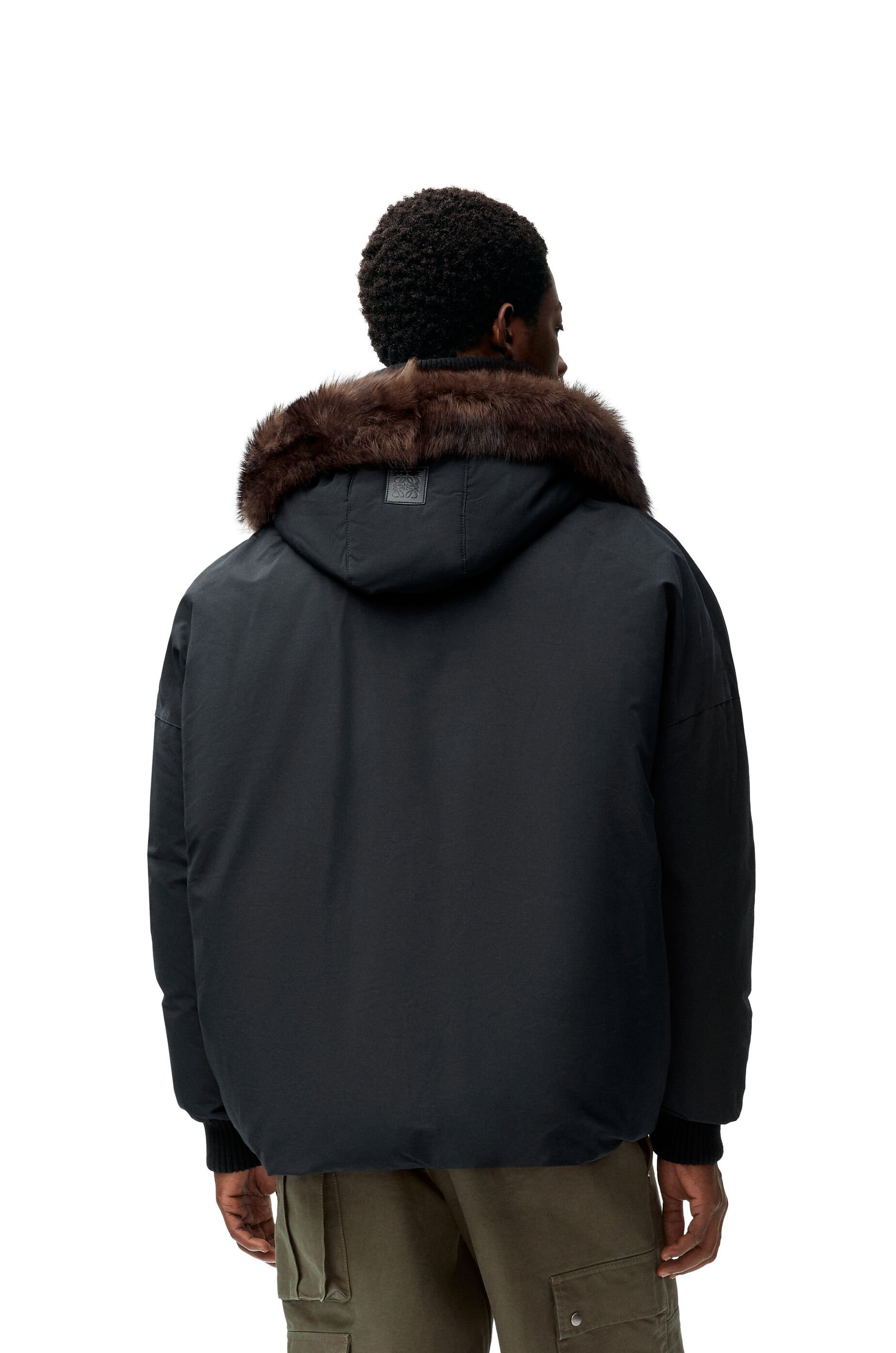 Puffer jacket in technical cotton - 4